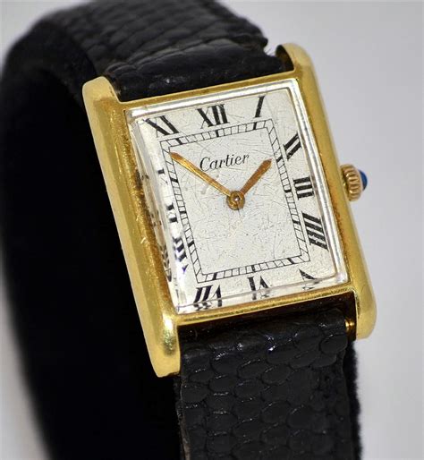 cartier tank watch ebay|vintage cartier tank watches.